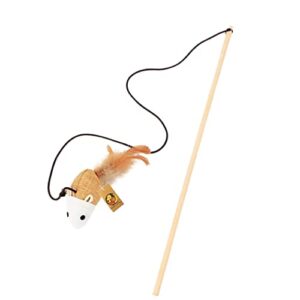 Cat Playing Rod Feather