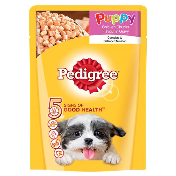Pedigree Chicken Chunks Gravy Puppy 15pcs