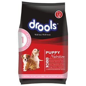 Drools Puppy Starter Dry Dog Food, Milk Flavor, 1.2kg